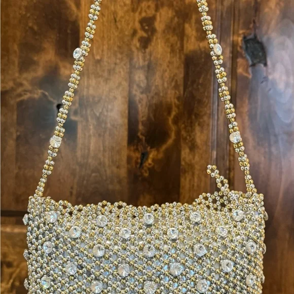 Evening purse Wedding purse handmade Fancy bag beaded handbag Elegant handbag - Picture 3 of 5